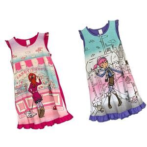 The Children’s Place Girls Purple Pink Sleeveless Nightgown Pajamas Pjs 7/8